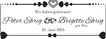 Wir haben geheiratet