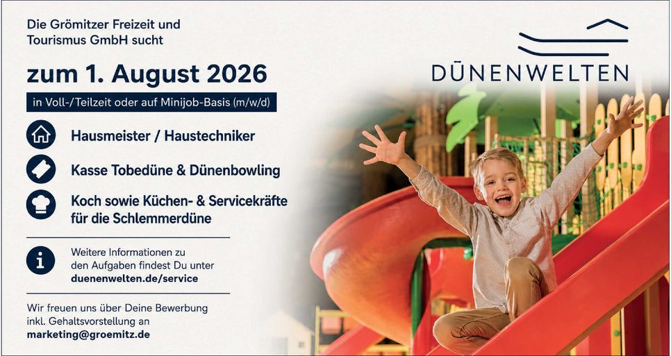 Stellenanzeige Dünenwelten