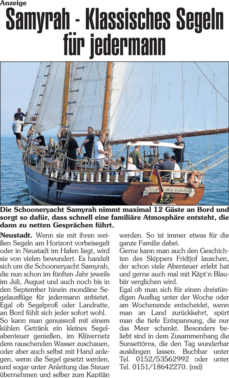 Redaktionsanzeige 2025