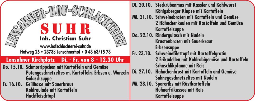 Mittagstisch Lensahn