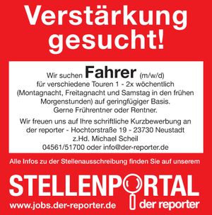 Fahrer gesucht