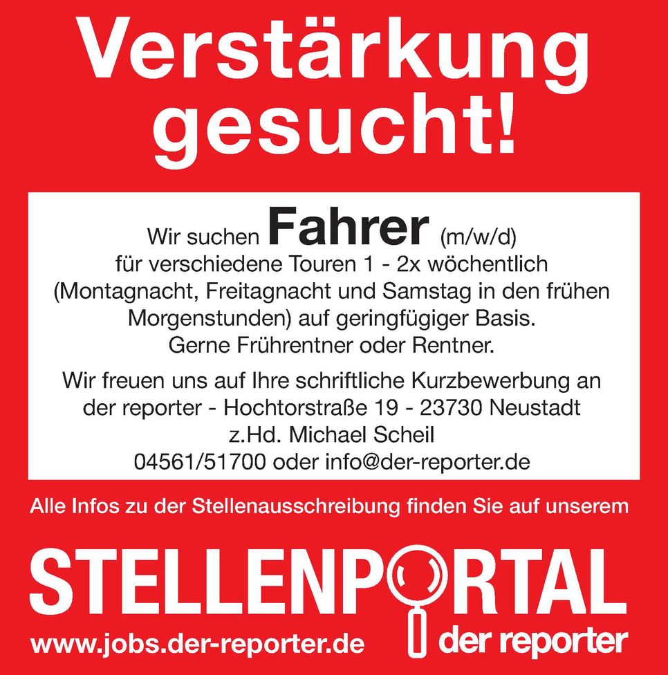 Fahrer gesucht