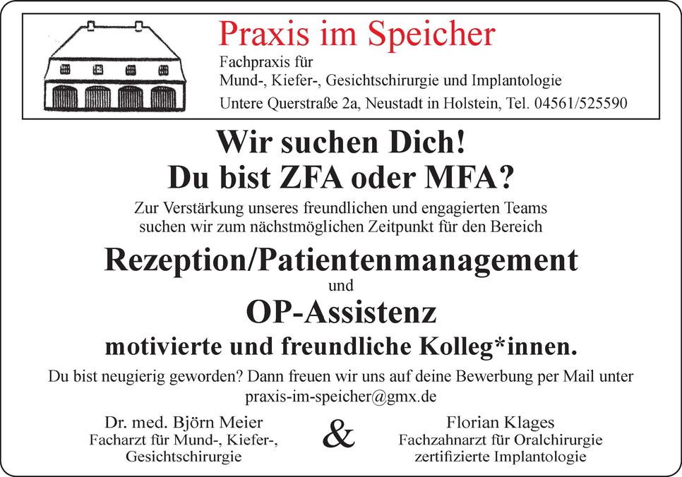 Stellenanzeige