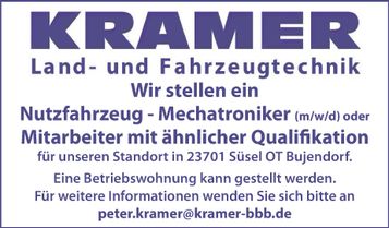 Stellenanzeige Mechatroniker 