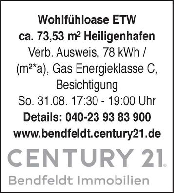 Wohnungsanzeige