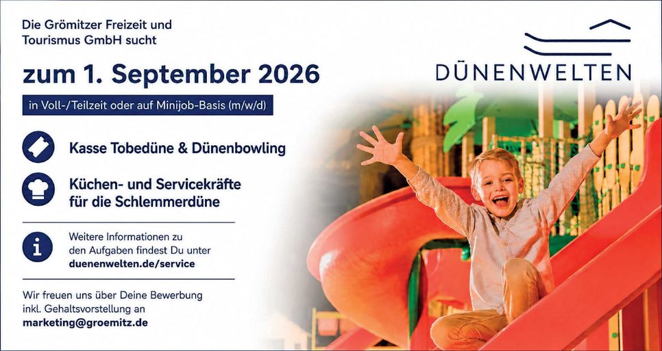Stellenanzeige Dünenwelten