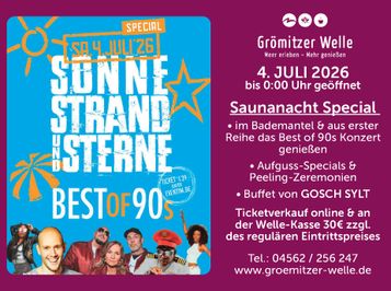 Lange Saunanacht am 04.07.