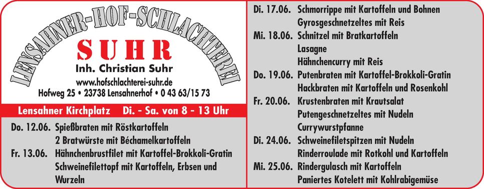 Mittagstisch Lensahn
