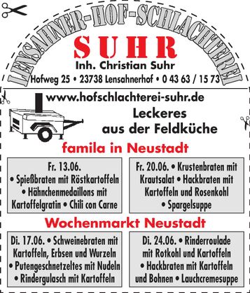 Feldküche/Wochenmarkt - Angebote
