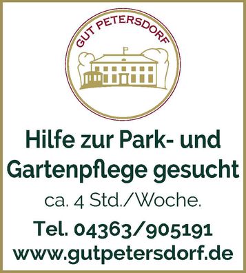 Stellenanzeige Garten