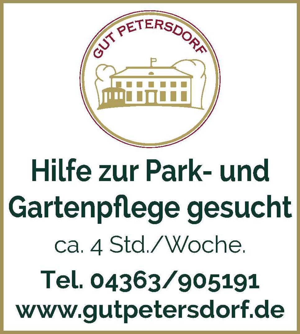 Stellenanzeige Garten