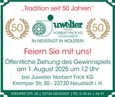 Jubiläum Juwelier Frick 