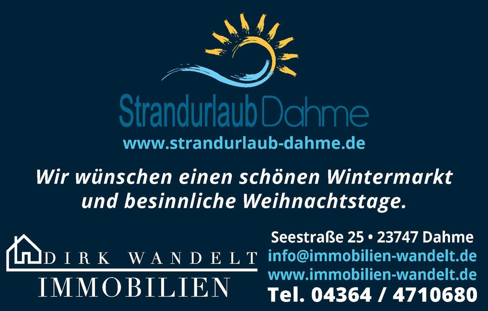 Wintermarkt Dahme / Weihnachtsgruß