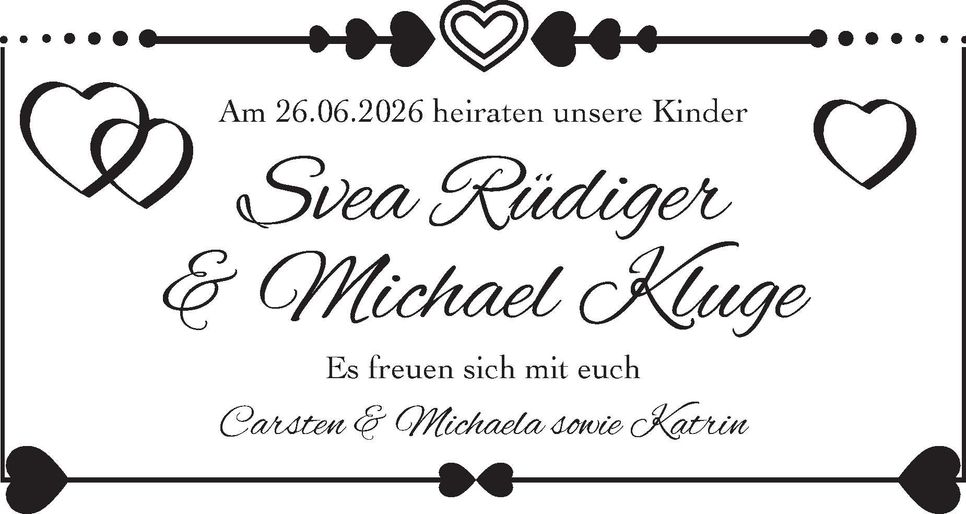 Hochzeit Svea und Michael
