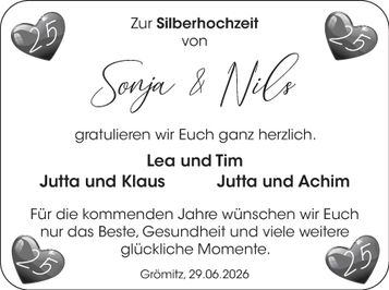 Silberhochzeit Sonja & Nils