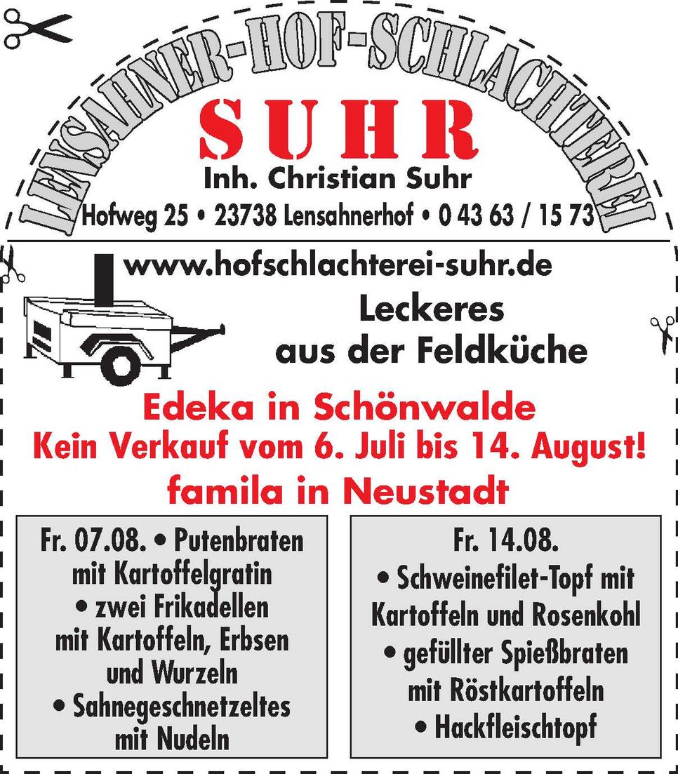 Feldküche - Neustadt / Schönwalde