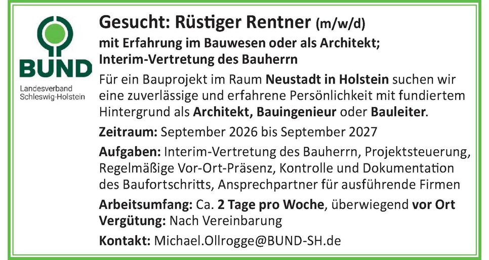 Stellenanzeigen - BUND Landesverb. SH