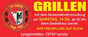 Grillen Feuerwehr Lenste