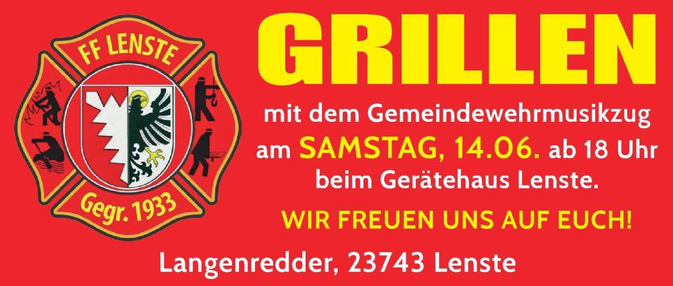Grillen Feuerwehr Lenste