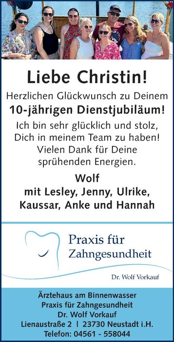10 jähriges Jubiläum 