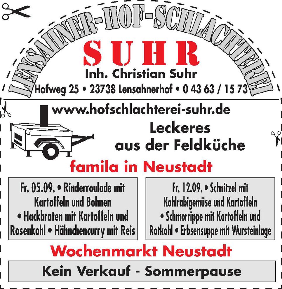 Feldküche/Wochenmarkt - Angebote