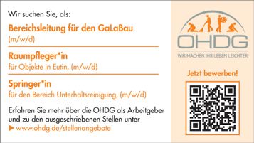 Stellenanzeige GALA/Raumpfleger/Springer