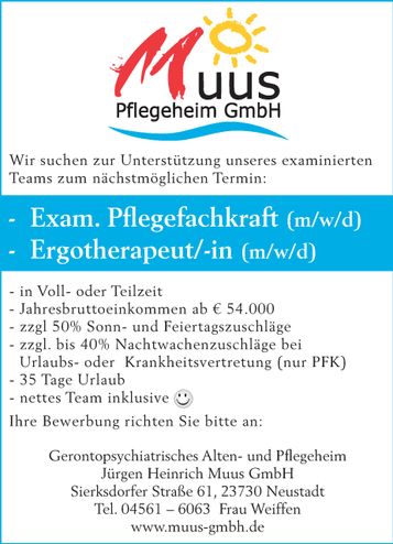 Exam. Pflegefachkraft m/w/d 