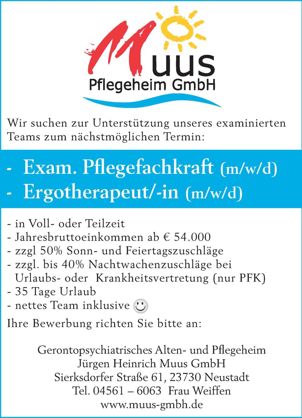 Exam. Pflegefachkraft m/w/d 