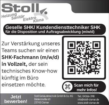 Stellenanzeige