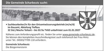 Ortsentwässerungsbetrieb (m/w/d)