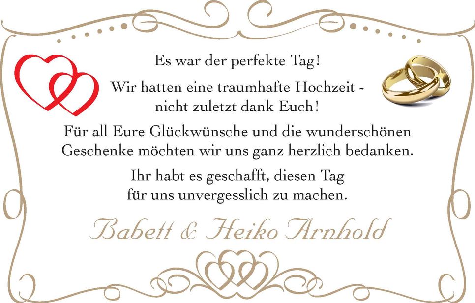 Arnhold Hochzeit