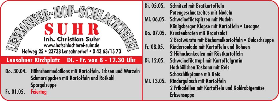 Mittagstisch Lensahn