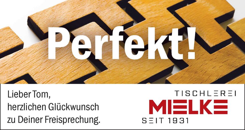 Freisprechung Tischler Innung