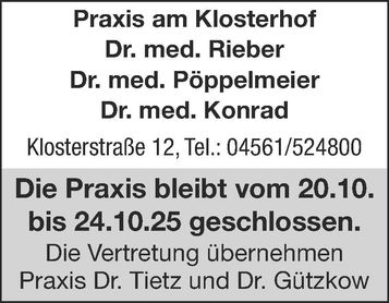 Praxisurlaub