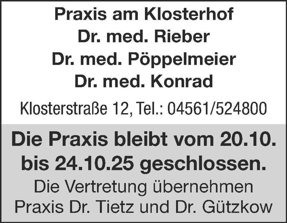 Praxisurlaub