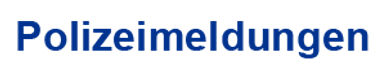 Polizeimeldungen Logo